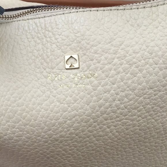 leather kate spade purse - cream and navy - Picture 6 of 8